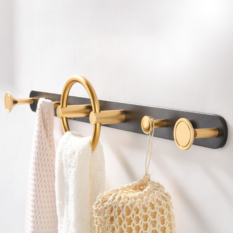 Modern Metal Coat Rack Wall-Mounted Coat Hanger with Hooks for Entry Hall