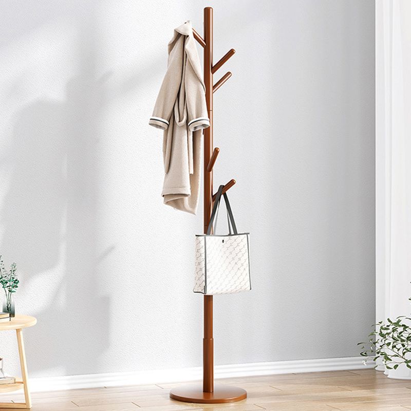 Modern Entryway Coat Hanger Wooden Hooks Coat Rack Living Room