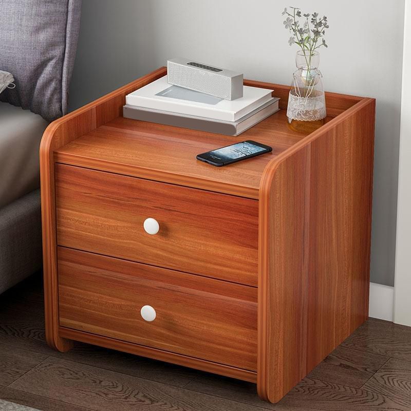 Contemporary Accent Table Nightstand Drawer Storage Night Table