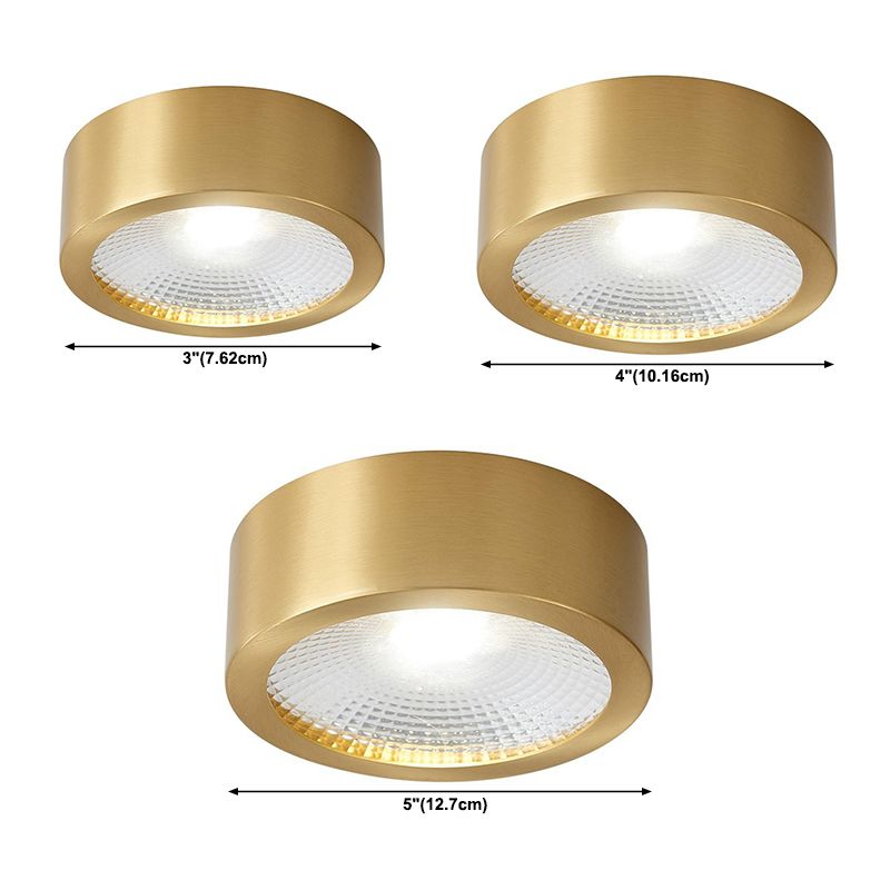 Cylinder Flush Mount Ceiling Light Contemporary Metal LED Flush Light