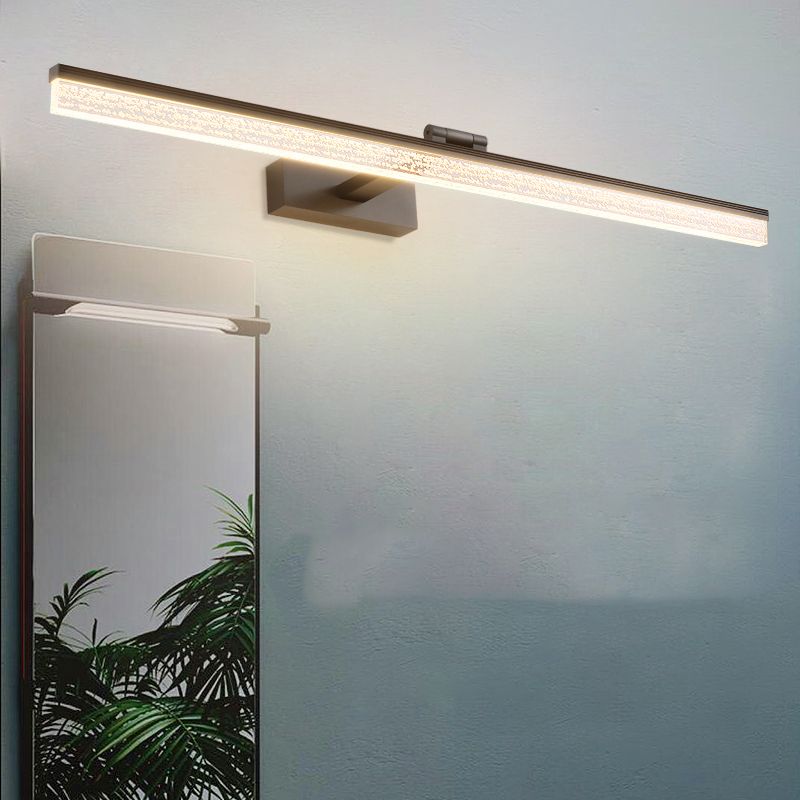 Modern Metal Linear Wall Sconce Simple LED Bathroom Vanity Lighting Fixtures