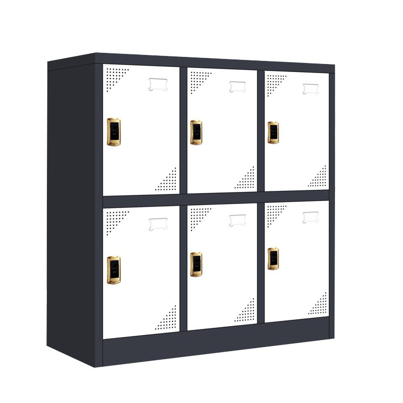 35.5"L x 15.8"W x 39.5"H Modern Wardrobe Armoire Steel Storage Cabinet