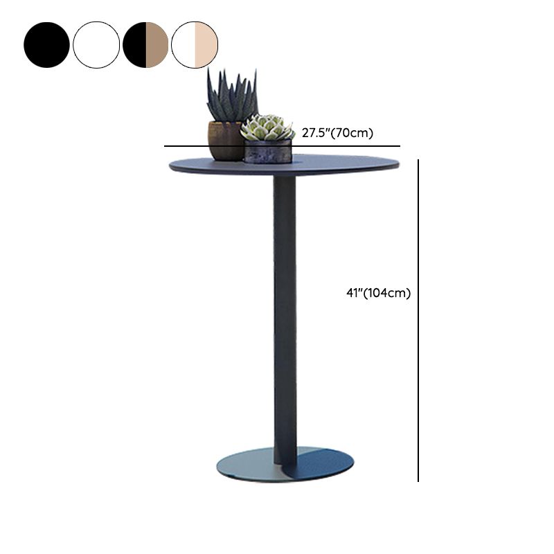 Industrial Round Bar Table Set 1/3 Pieces Metal Bar Table Set for Outdoor