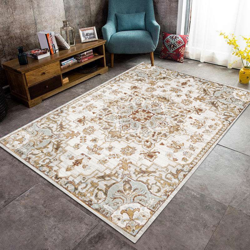 WHIELLAW JACQUARD RUG MULITOLOR Multicolor Persian Carpet Synthetics Anti-slip lavable resistente alfombra para salón