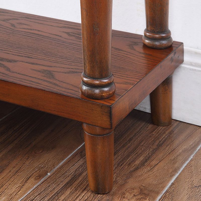 Mid-Century Modern Rectangle Accent Table Wood Sofa Console Table for Hall