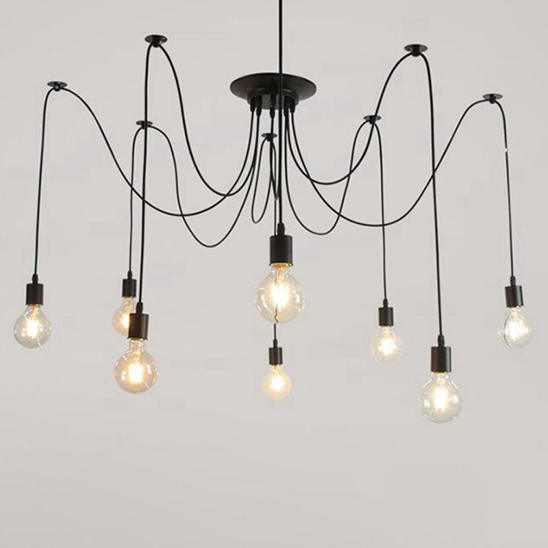 Bulb Edison Bulb Multi-Light Style Industrial Style Black Metallic Assoluta Luce