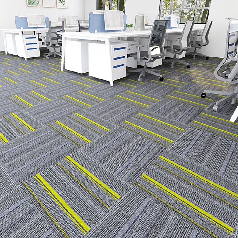 Modern Carpet Floor Tile Level Loop Glue Down Fade Resistant Carpet Tiles