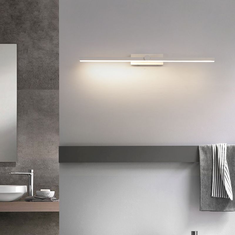 Modern Style Linear Shape Wall Lighting Metal 1 Light Wall Lights for Bathroom