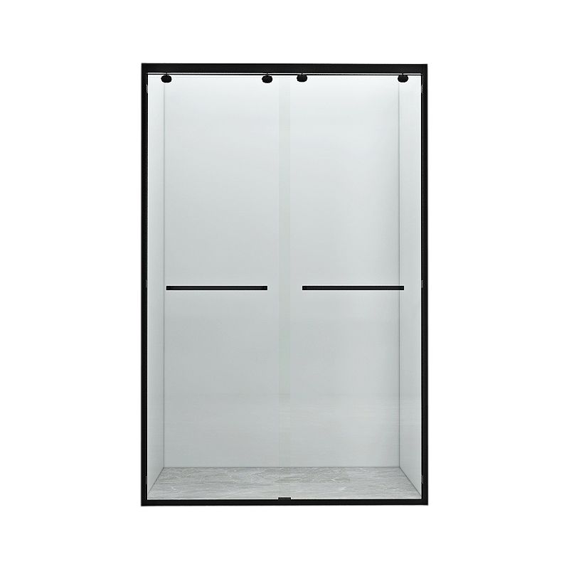 Semi Frameless Transparent Shower Bath Door Double Sliding Shower Bath Door