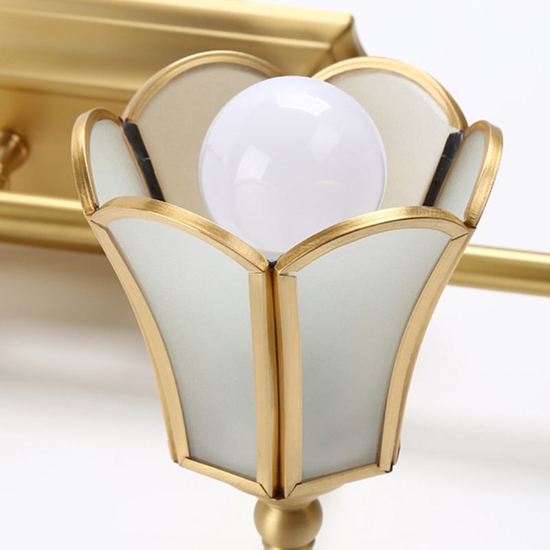 Wall Sconce Lighting Simple Glass Wall Lighting Fixture for Bathroom