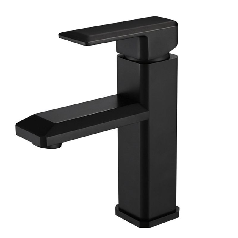 Single Hole Vanity Sink Faucet 6.69" H Modern Low-Arc Sink Bathroom Faucet