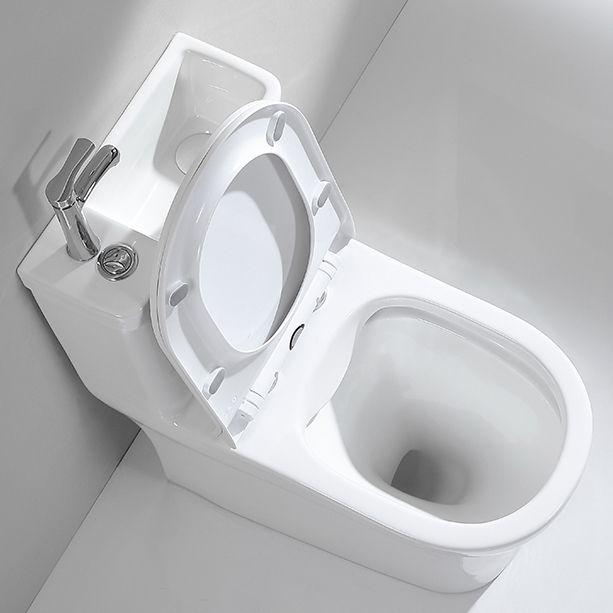 Contemporary Porcelain Flush Toilet Floor Mount One-Piece Toilet Urine Toilet