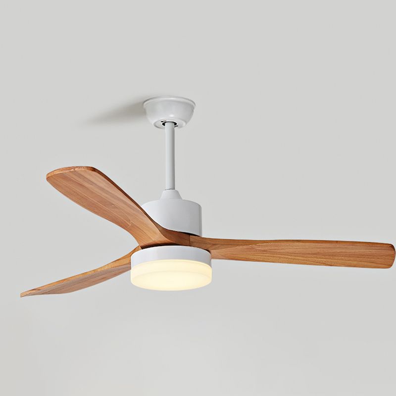 Modern Simple Ceiling Fan Lamp Round Shape LED Ceiling Fan Light for Bedroom