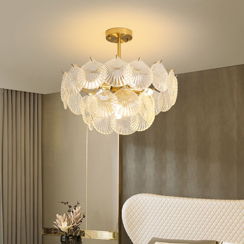 Glass Chandelier Pendant Light Nordic Style Hanging Light Fixture