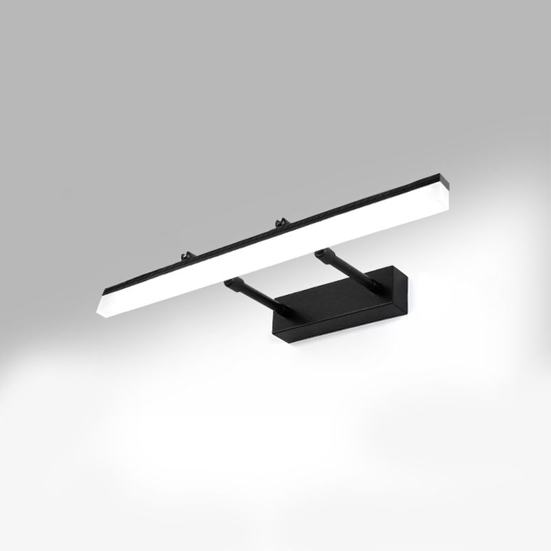 Strip vorm muurverlichting moderne stijl metaal 1 lichte sconce licht voor doucheruimte