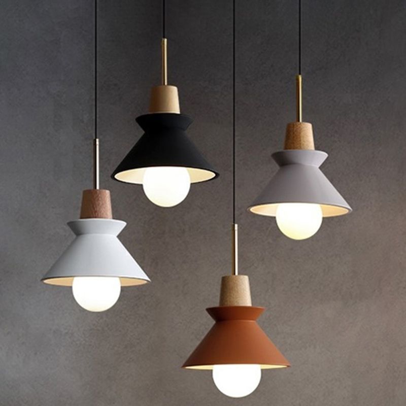 Wooden Hanging Light Modern Style Pendant Lighting Fixture for Dining Room