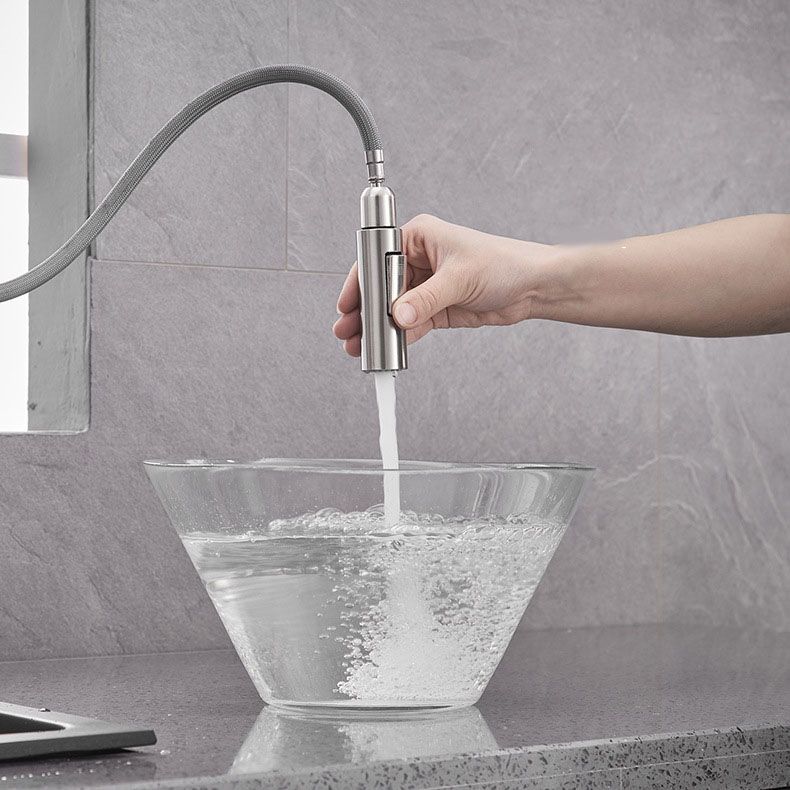 1-Handle Faucet Touch Stainless Steel with Water Dispenser Standard Kitchen Faucet