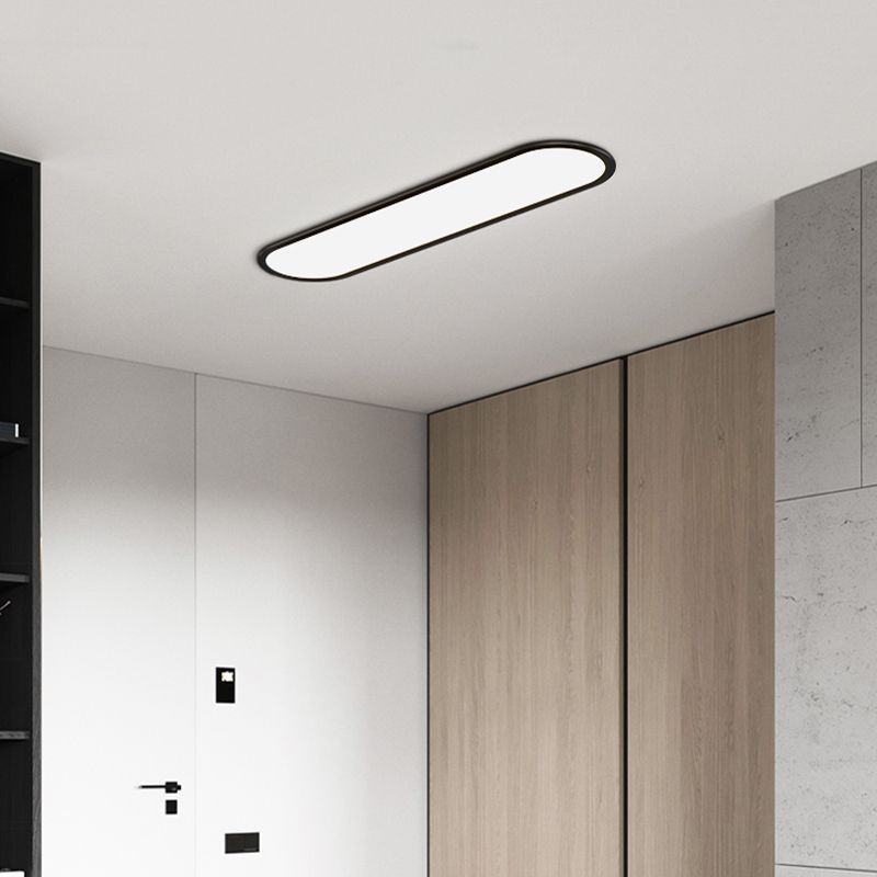 Minimalism Ceiling Light Fixture Flat Panel LED Flush Mount for Corridor