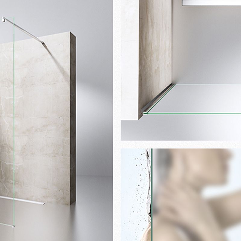 Clear Tempered Fixed Glass Panel Frameless Scratch Resistant Fixed Glass Panel