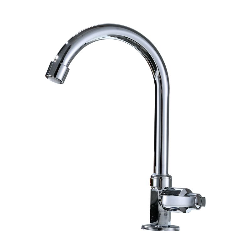 Contemporary Single Handle Faucet Standard Kitchen Faucet Pull down 1-Hold  Water Filler