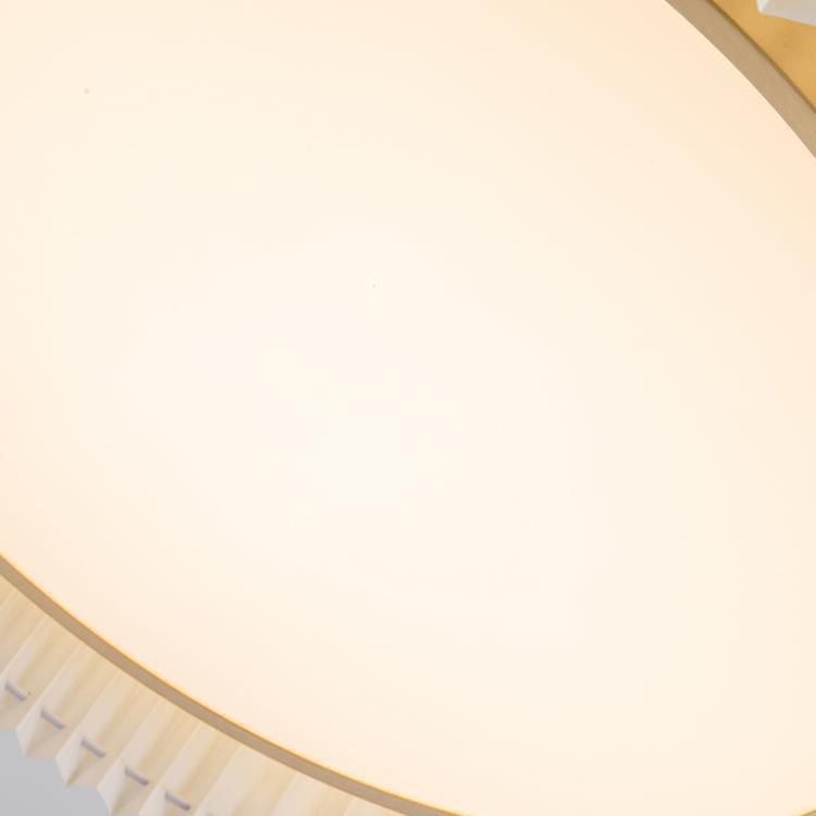 Single White Flush Mount Lighting Circle Metal LED Ceiling Light