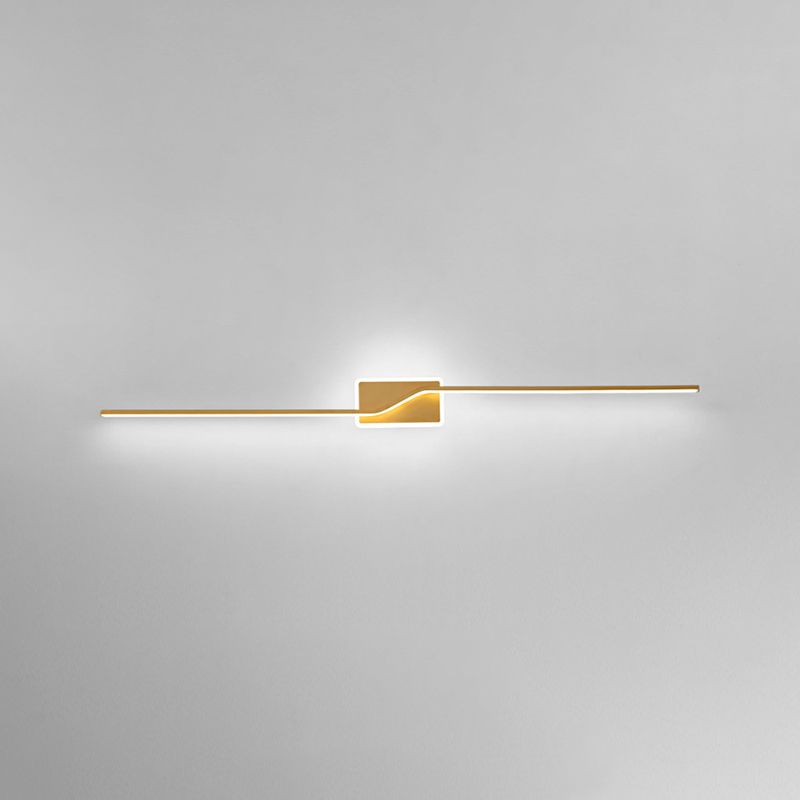 Contemporary Vanity Lights Metal Wall Light Fixtures in Gold for Bathroom