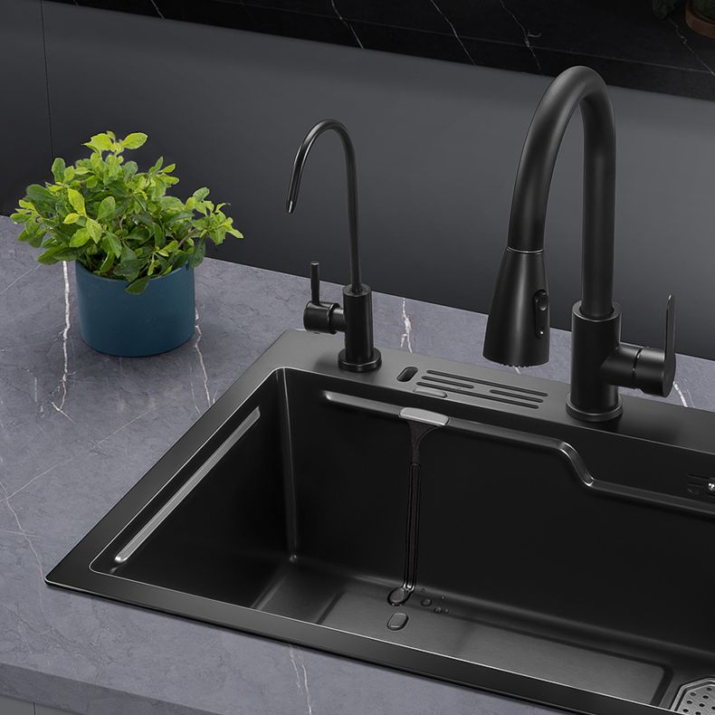 Noise-cancelling Design Kitchen Sink Stainless Steel Drop-In Kitchen Sink