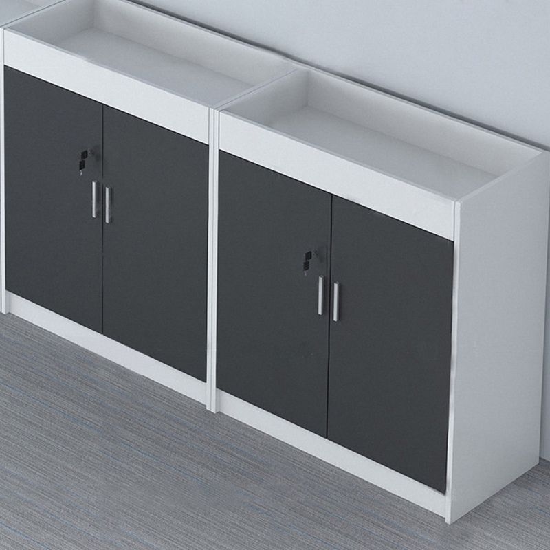 Wood Vertical File Cabinet Color Block Modern File Cabinet with Locking