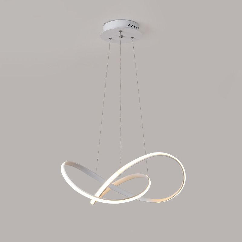 Twisted Hanging Light Kit Modern Style Metal 1 Light Hanging Ceiling Lights