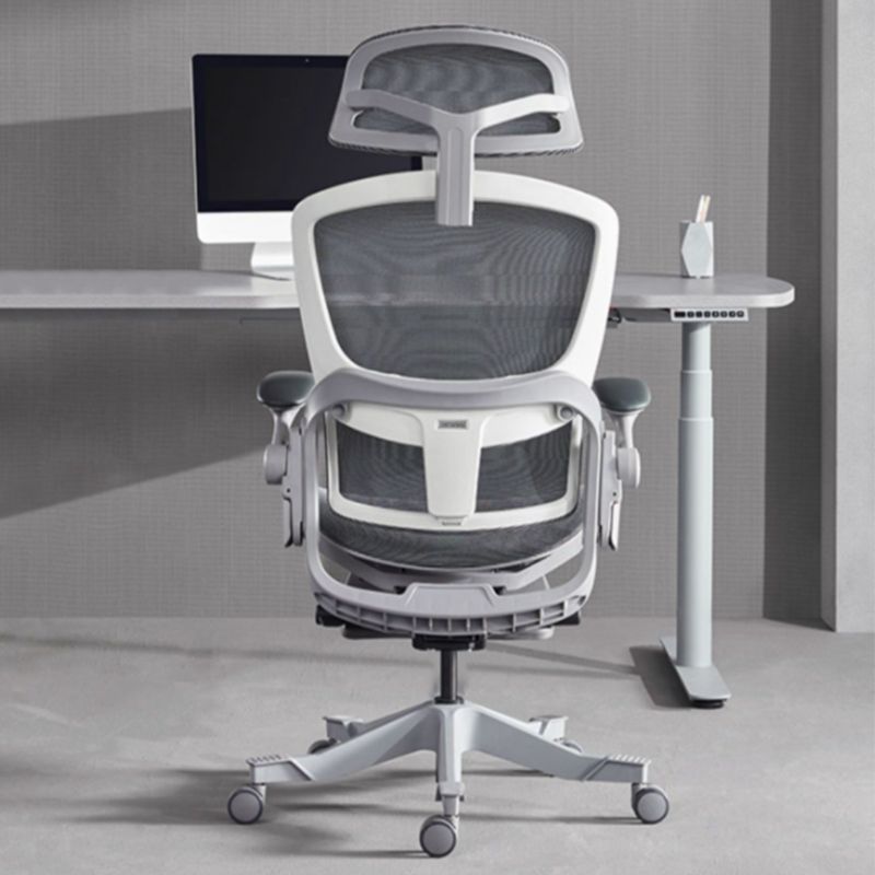 Adjustable Arms Desk Chair Mesh Office Chair with Wheels for Home