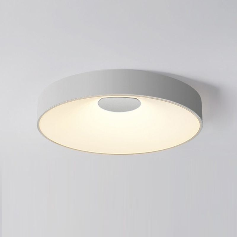 Round Flush Mount Ceiling Light Fixture Minimalist Metal LED Ceiling Mount Lamp