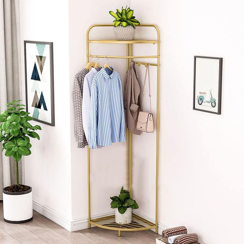 Modern Hall Tree Hooks Coat Hanger Storage Shleves Coat Hanger