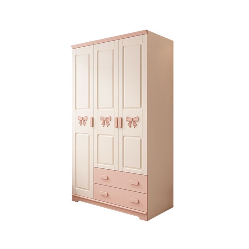 Wooden Kids Closet Modern Style Wardrobe Closet with Garment Rod