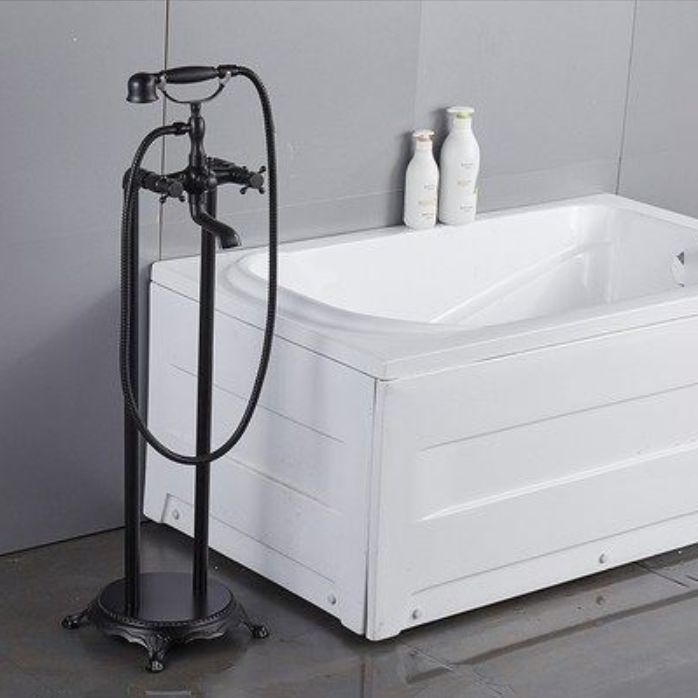 Modern Freestanding Bathtub Metal Faucet Freestanding Tub Faucet