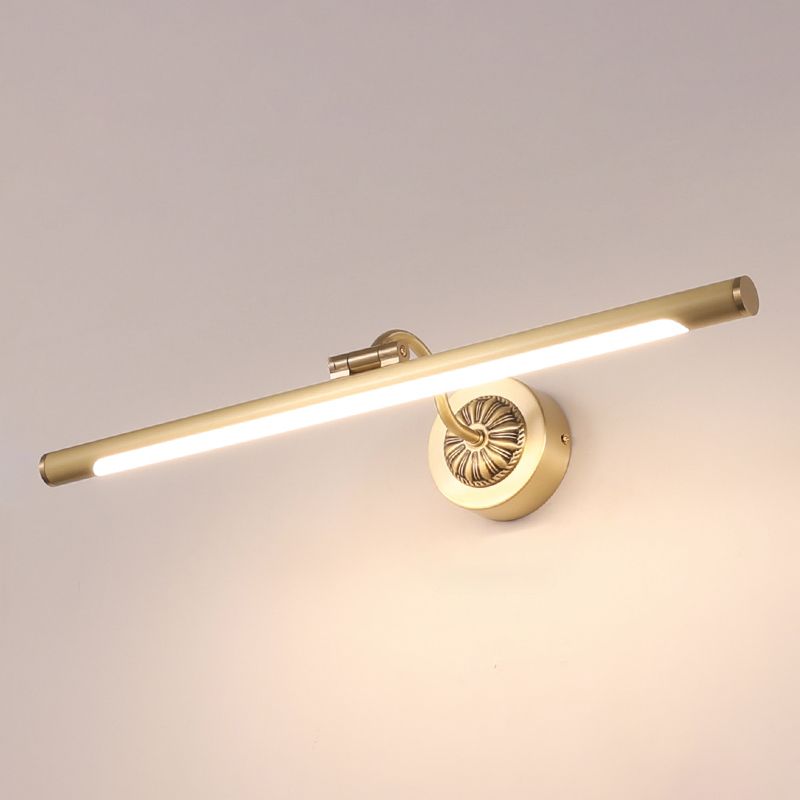 Traditionele spiegel voor verlichting LED ijdelheid muurlamp met acrylschaduw