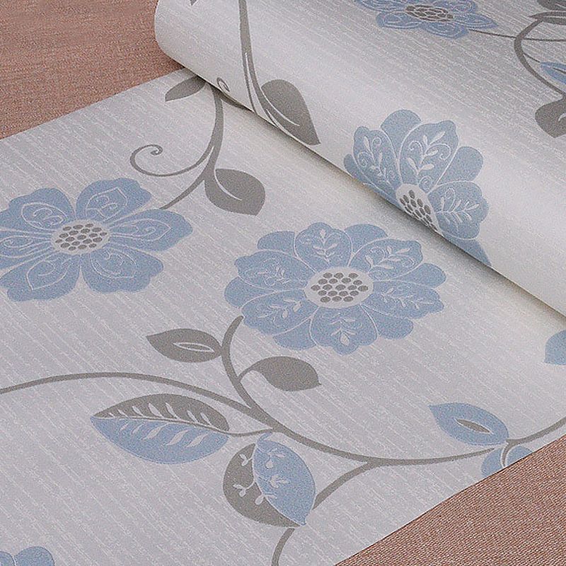 Non-Pasted Wallpaper with Blossoming Flower Design for Baby, 33 ft. x 20.5 in