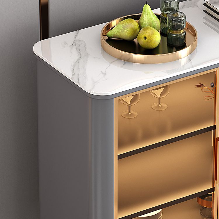 Glam Dining Room Sideboard Table Drawers and Storage Sideboard