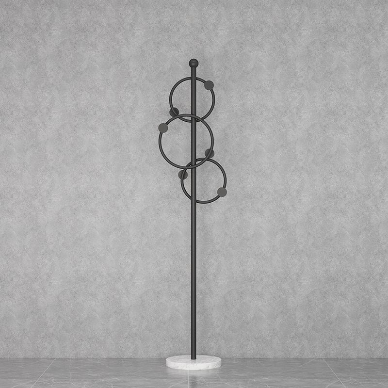 Creative Coat Rack Gorgeous Multi Coat Hooks Metal Coat Rack with Marble Bottom