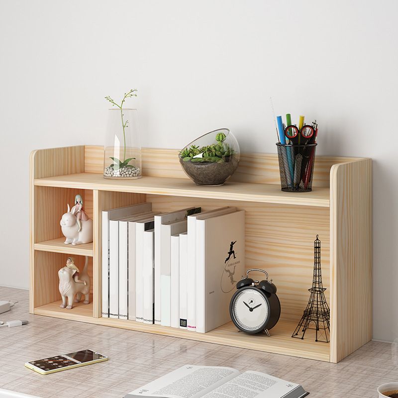 Modern Closed Back Wood Book Shelf Natural 8"W Home Bookcase