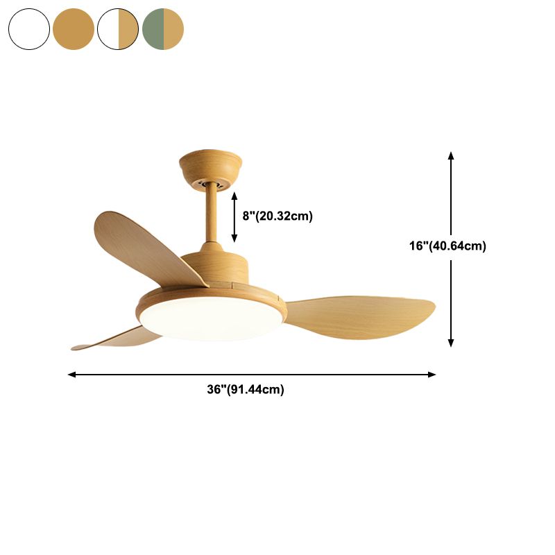 Unique Shape Metal Ceiling Fan Light Kids Style Single Light Ceiling Fan Lamp