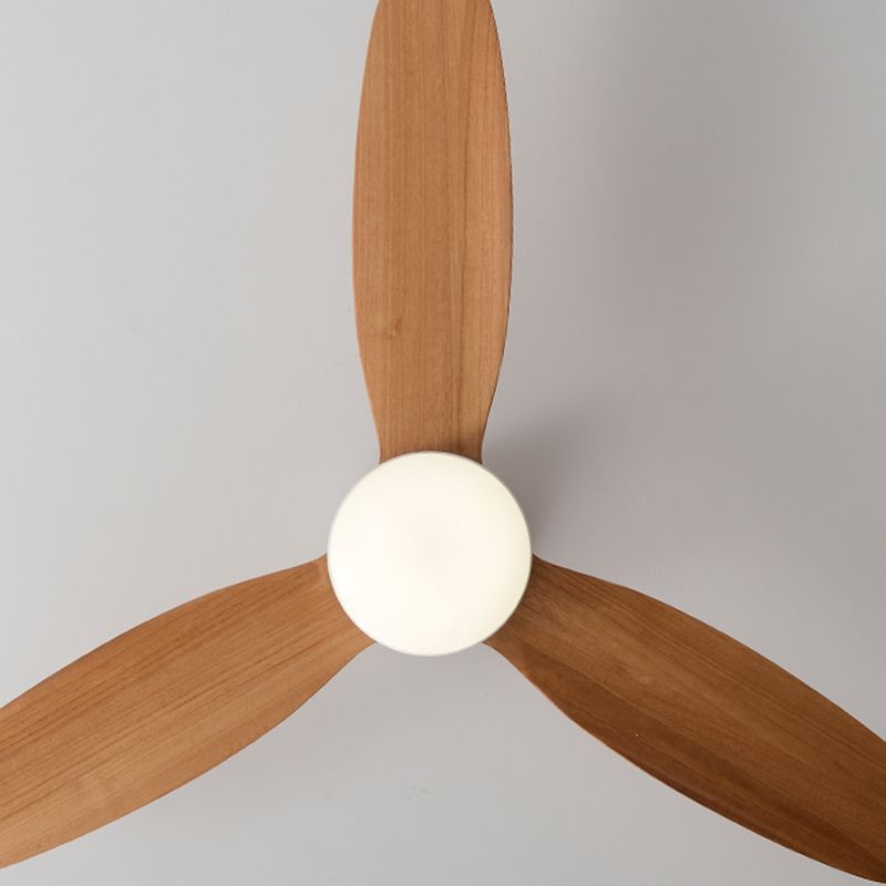 Simplicity LED Ceiling Fan Lighting with Wood for Dining Room