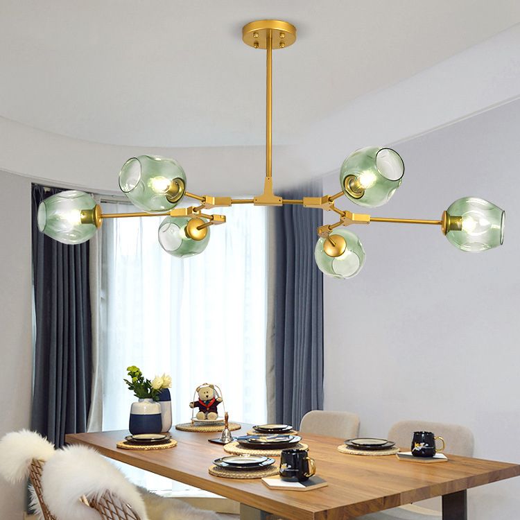 Minimalist Pendant Lighting Fixture Modern Style Glass Hanging Chandelier