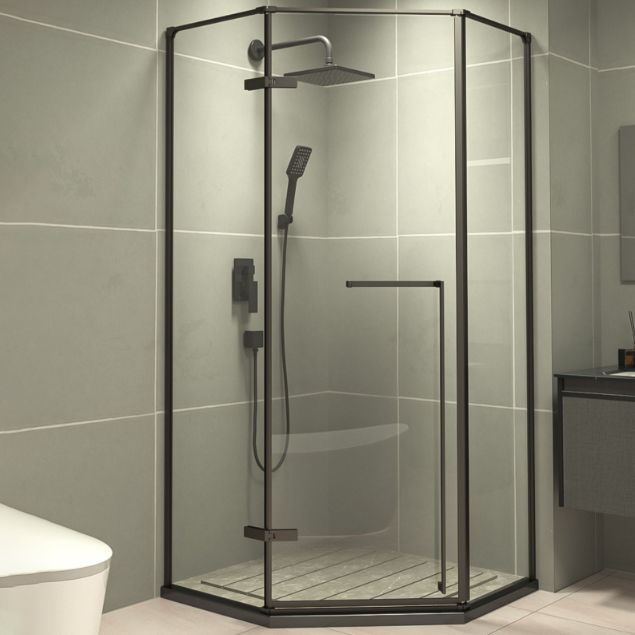 Framed Tempered Shower Doors Hinged Tempered Shower Bath Door