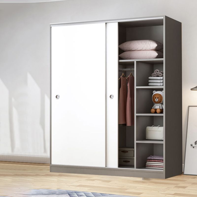 Modern Style Wardrobe Armoire Wooden Wardrobe Closet With Doors