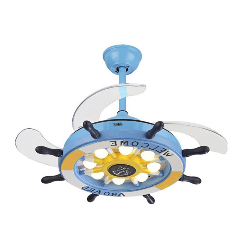 Éclairage de ventilateur de plafond moderne Style de style en métal pour enfants plafond Light