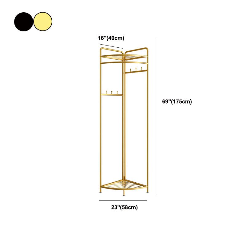 Industrial Hall Stand Metal Shelving Included Free Standing Entryway Kit Coat Hanger