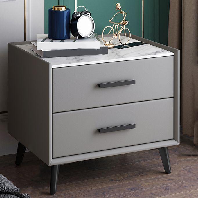 Contemporary Night Table Storage Accent Table Nightstand with 2/3 Drawers for Home