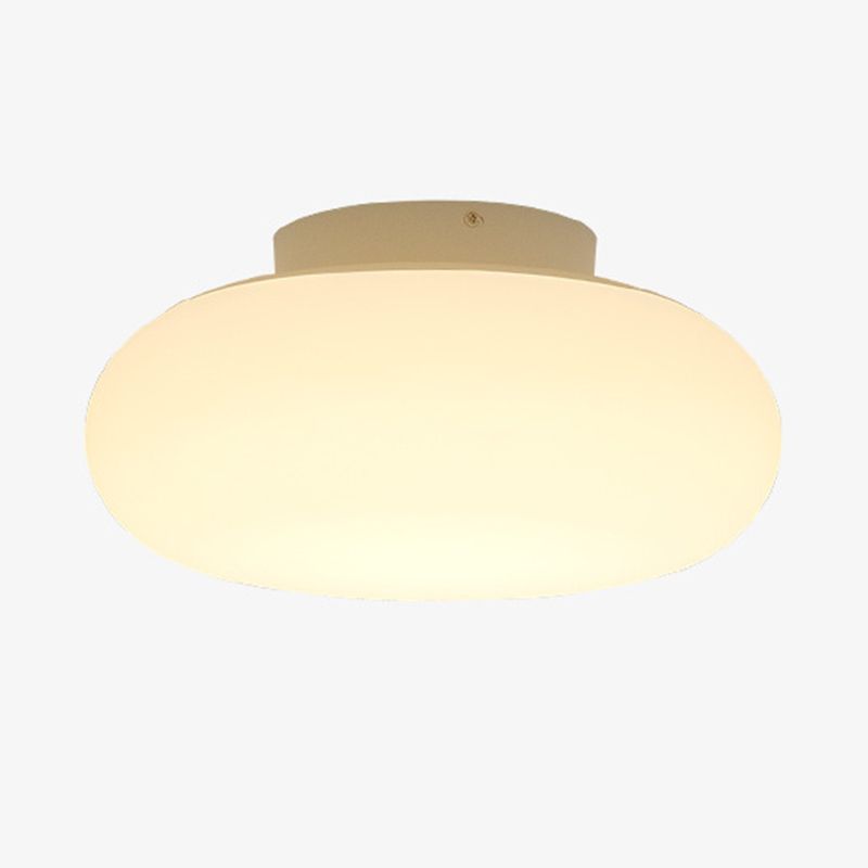 White Flush Mount Lighting Modern Metal Ceiling Light for Hallway