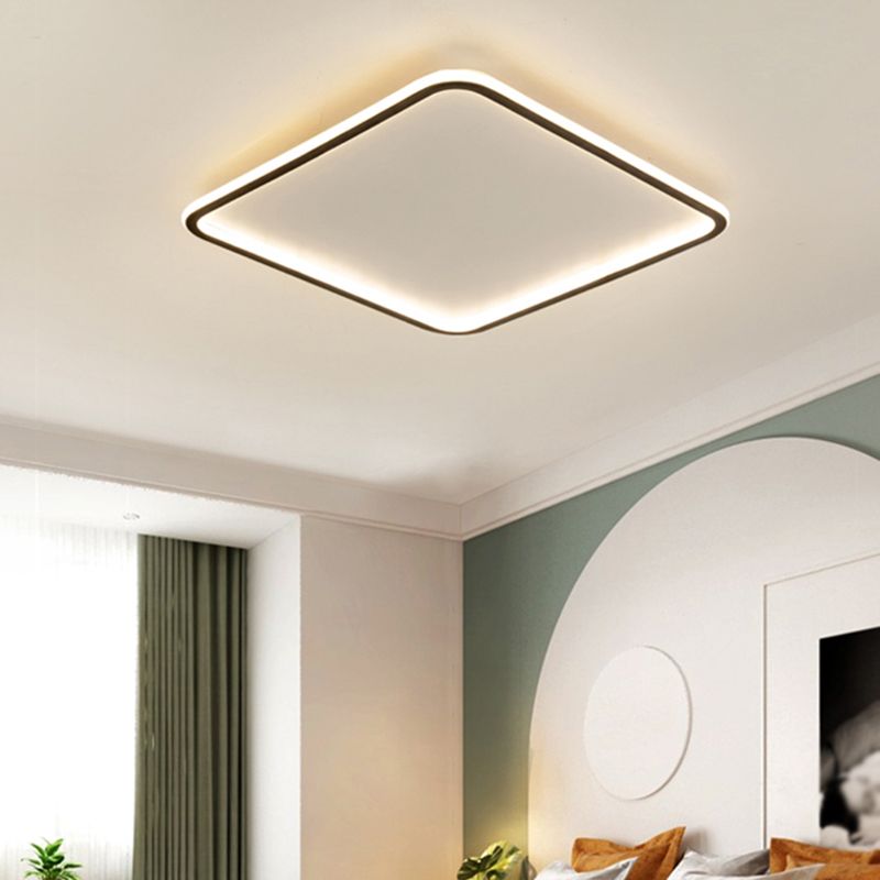 Line LED Flush Mount Light Acrylic Shade Simplicity Ceiling Light for Living Room