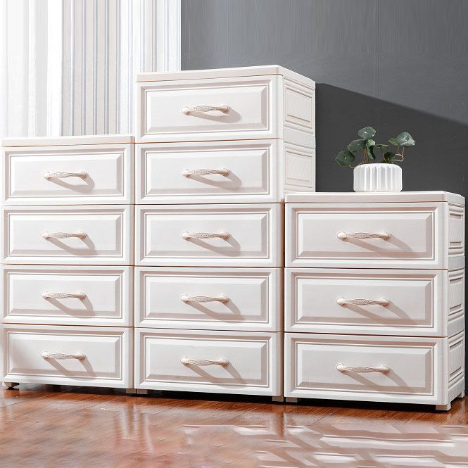 Plastic Chest Kids Nightstand Scandinavian Nursery Dresser with 5/6 Drawers